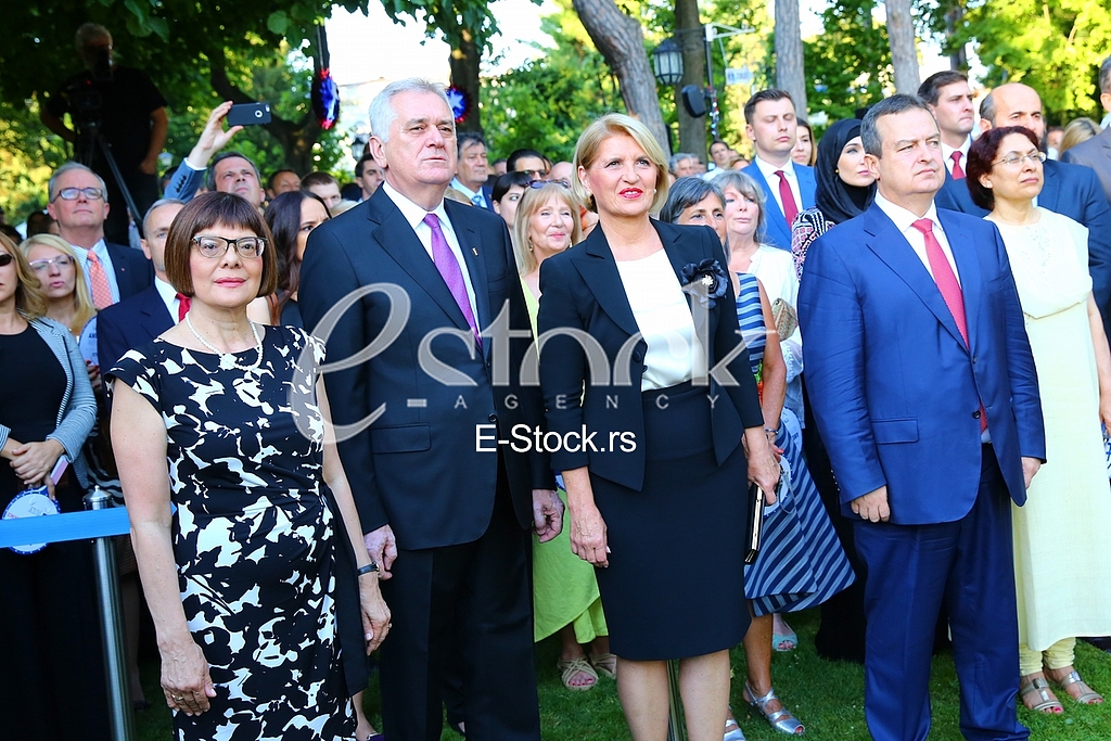 The traditional reception at the residence of the US ambassador