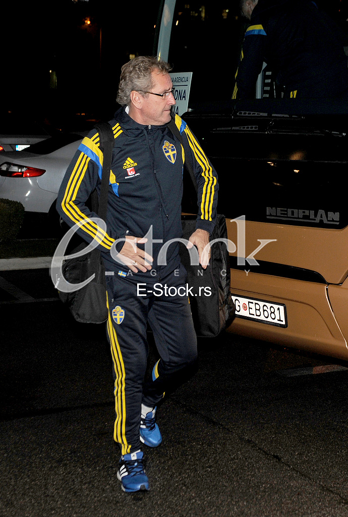 Sweden football team in Podgorica