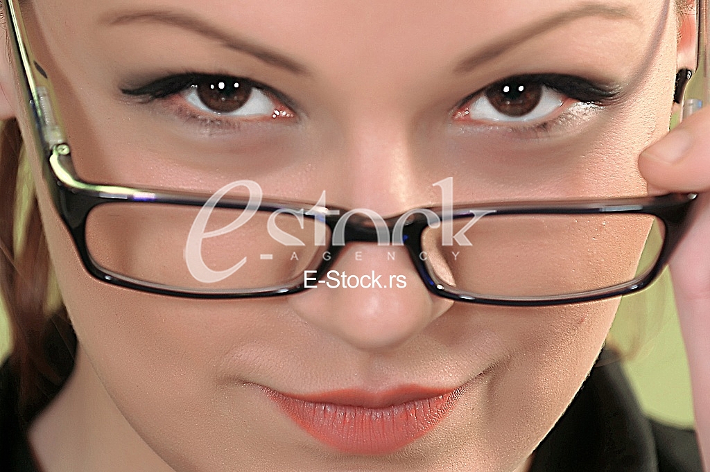 woman with eyeglasses