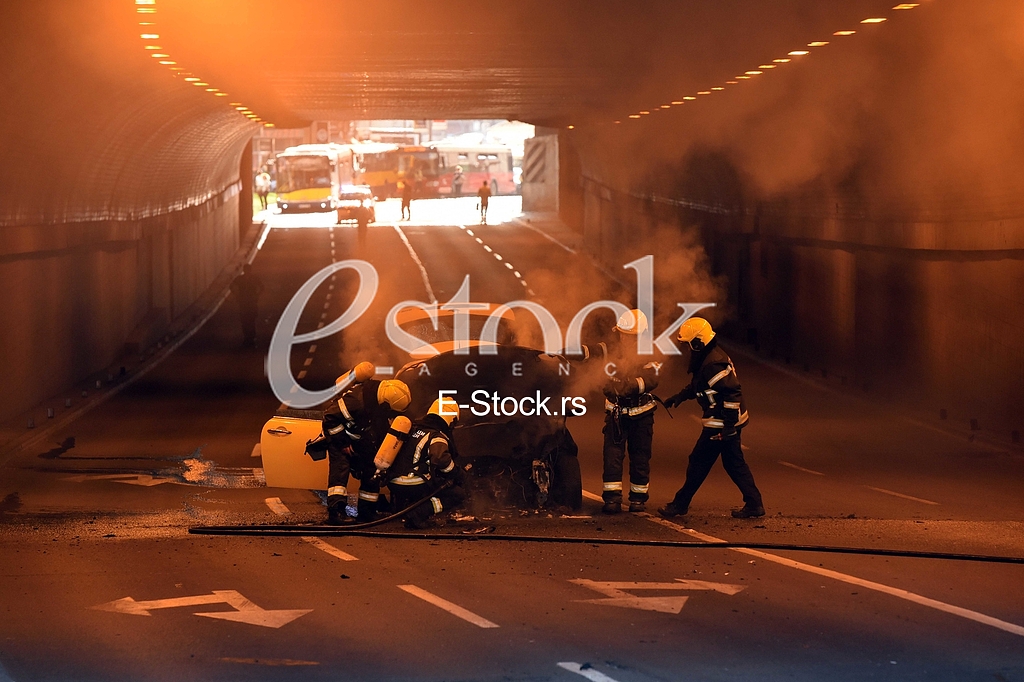 Pozar u terazijskom tunelu