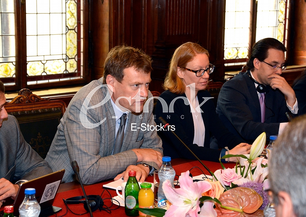 first official meeting International Monetary Fund with Serbia in the building of the National Bank of Serbia
