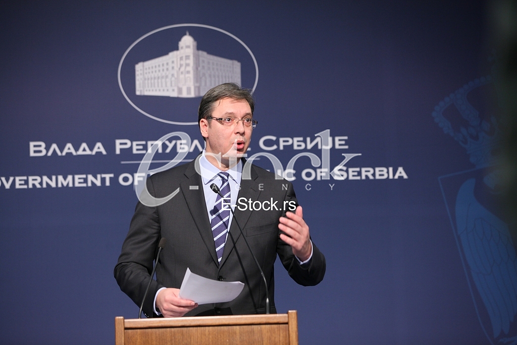 press conference,Aleksandar Vucic