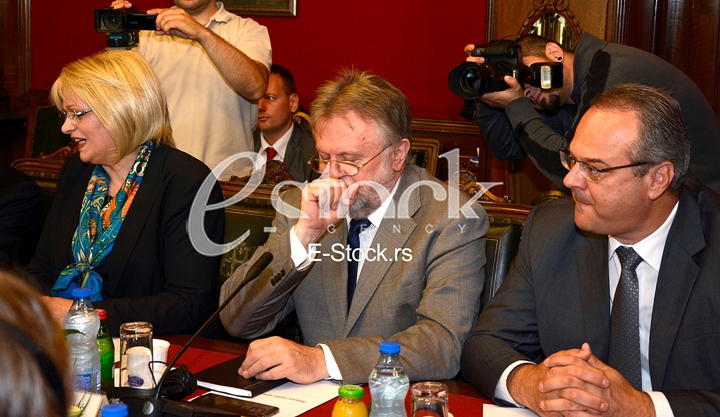 first official meeting International Monetary Fund with Serbia in the building of the National Bank of Serbia