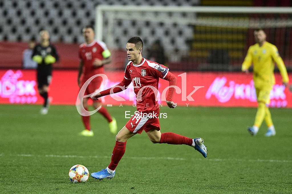 Mijat Gacinovic Srbija vs Ukrajina