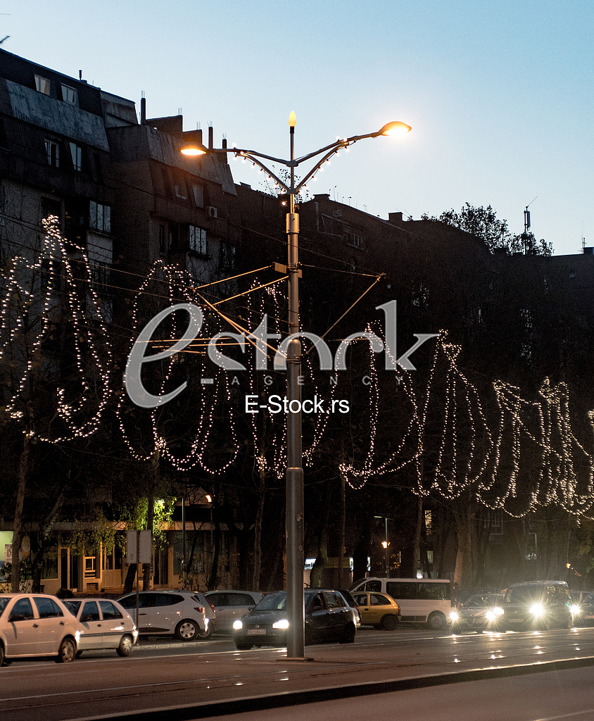 Belgrade, New Year's decoration of the new 2017