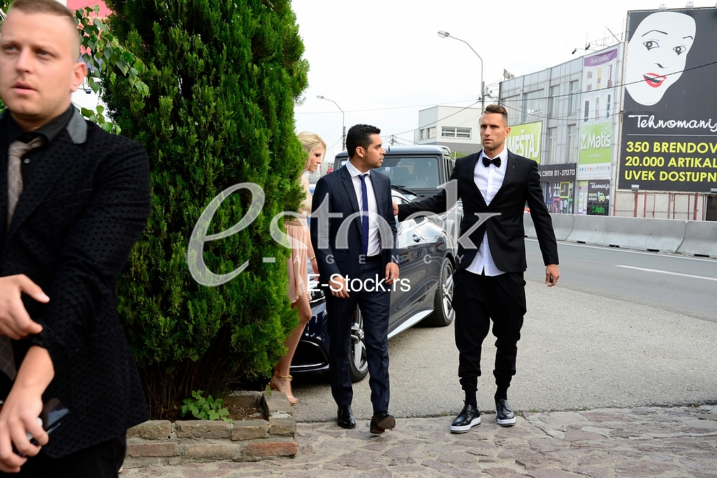 the wedding of goalkeeper Vladimir Stojkovic