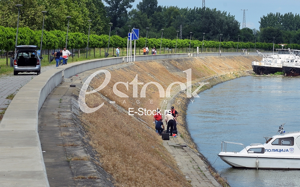 Corpse in the Danube below the Zezelj Bridge.