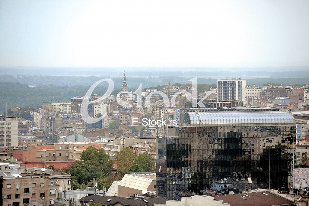 View from the Cathedral of Seint Sava on Saborna church