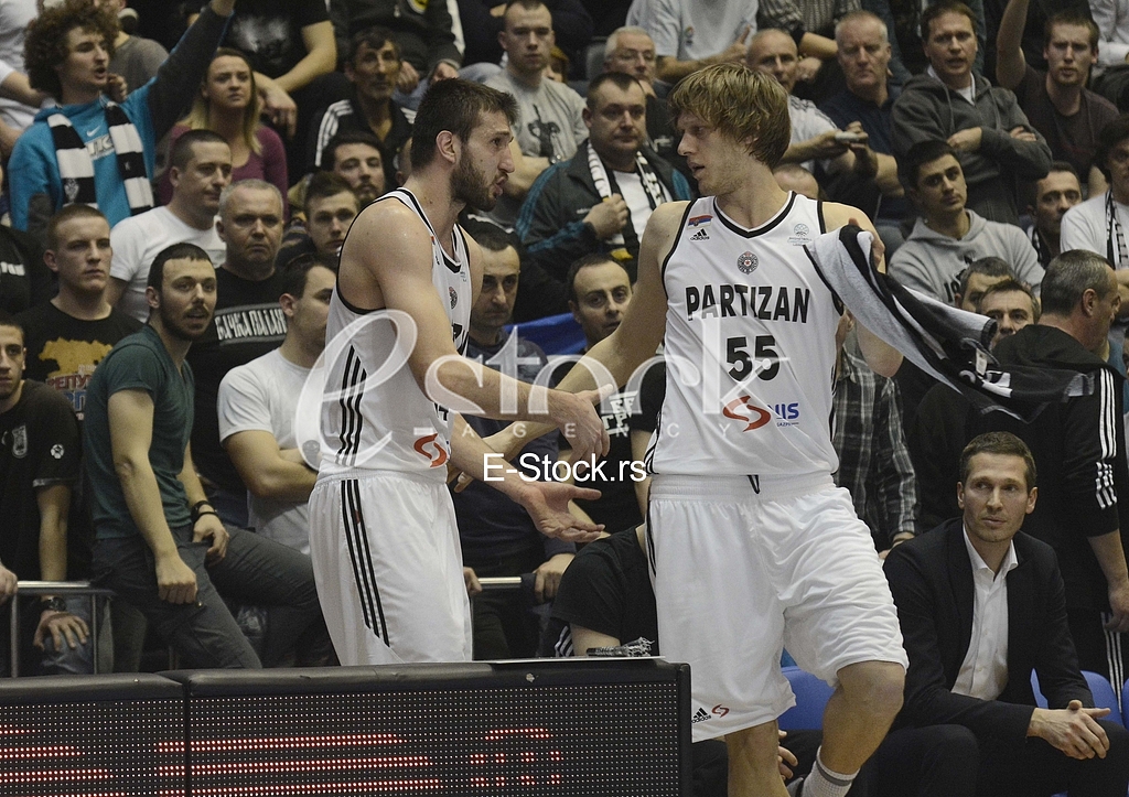 Partizan-Paok, (78:82), basketball game, FIBA league.