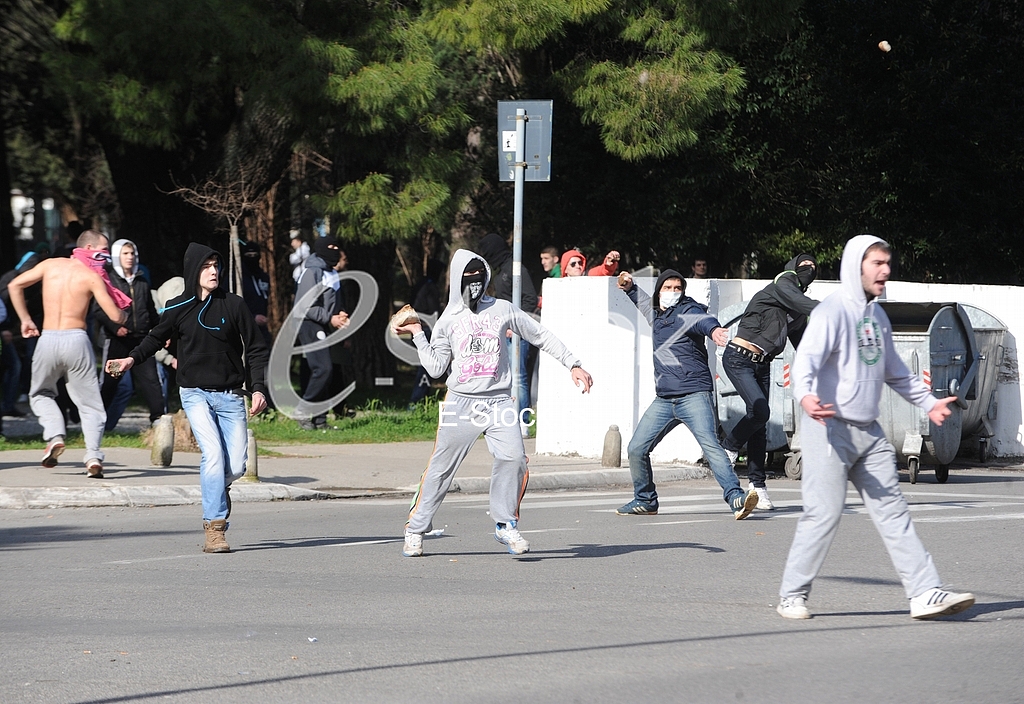 Street protest in Podgorica