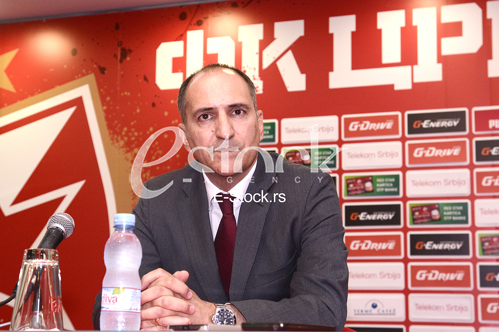 At a press conference at the 