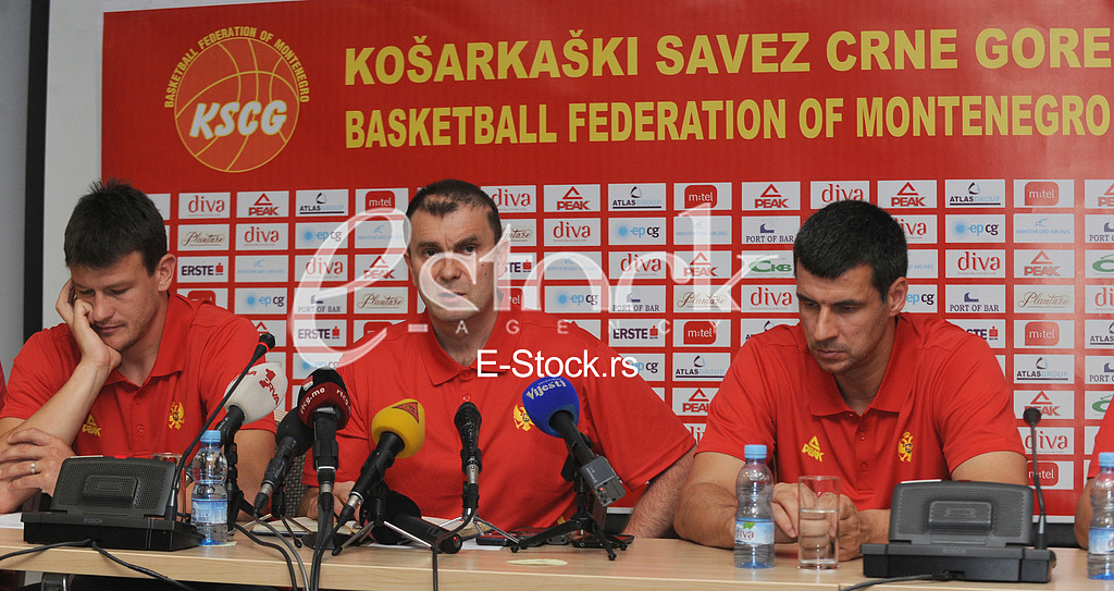 Press conference basketball team of Montenegro