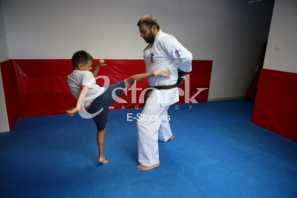Training Kyokushin karate