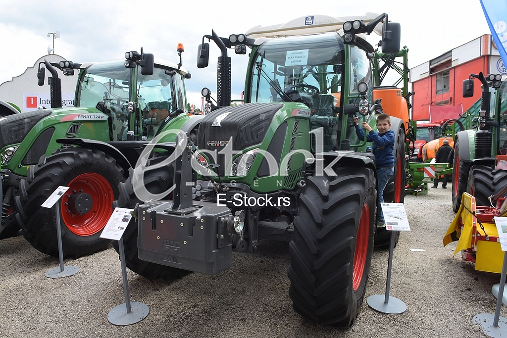 Agricultural machinery at fair