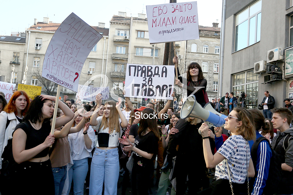 Protest ucenika Filoloske gimnazije