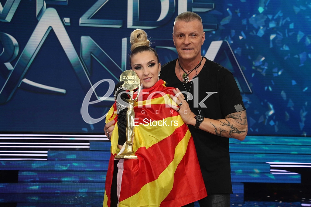 Slavica Angelova pobednica i mentor Djordje Nikolic Djordje David