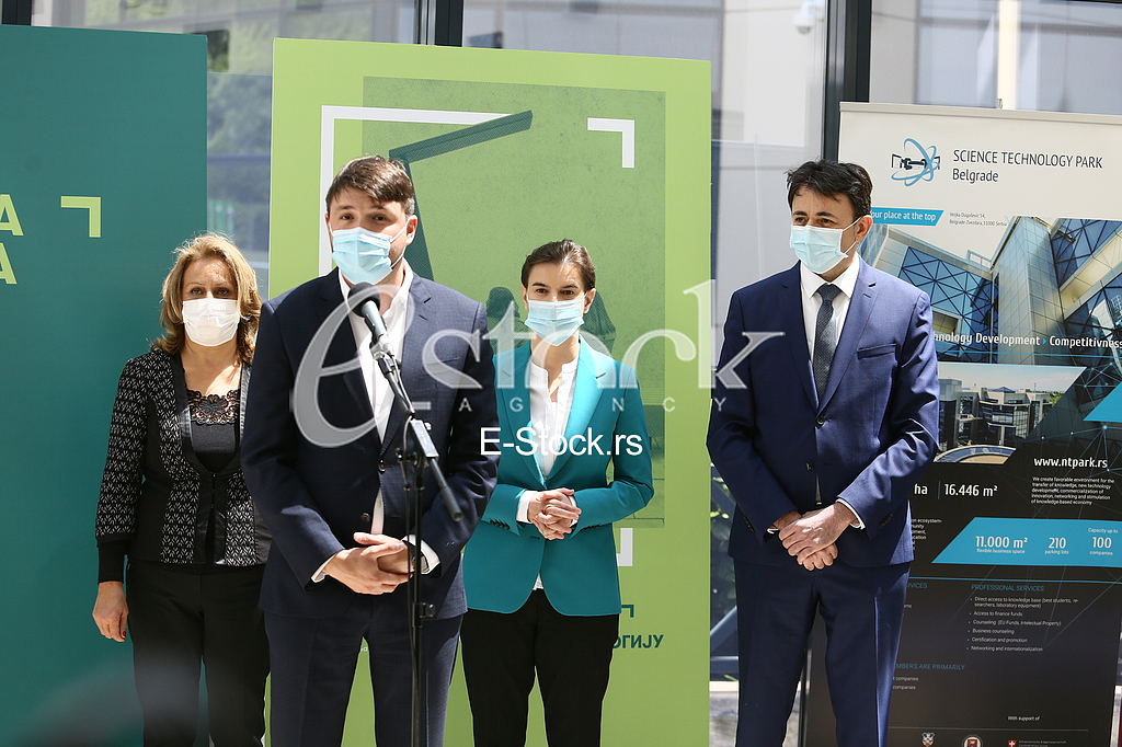 Milos Milisavljevic, Ana Brnabic i Predrag Culibrk