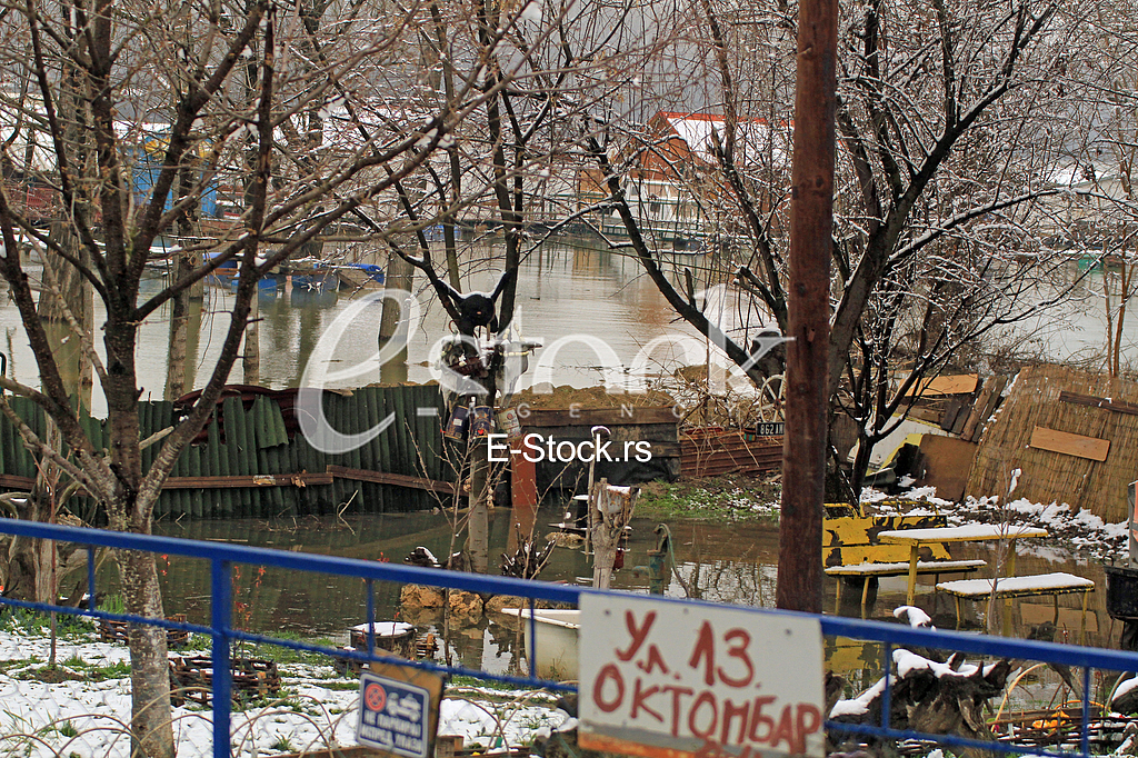 Reka Sava, izlivanje, visok vodostaj kod Beograda
