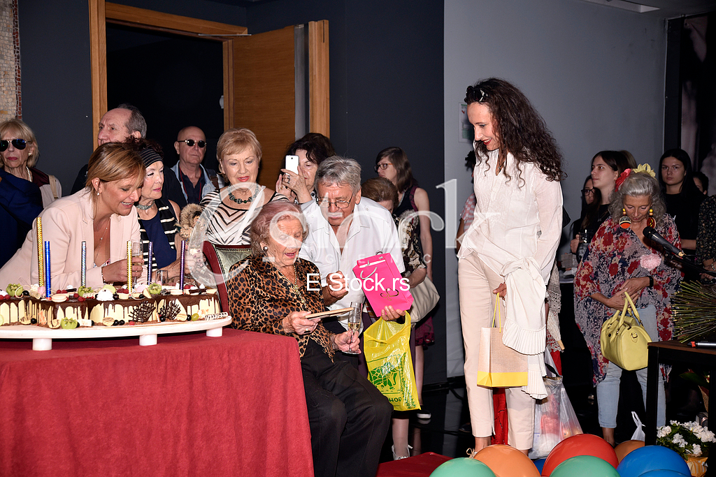 The actress Branka Veselinovic  celebrated her hundredth birthday
