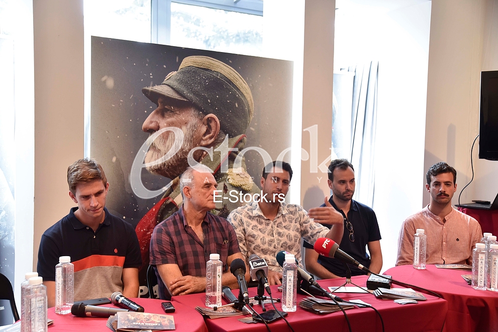 Movie King Peter the First, press conference
