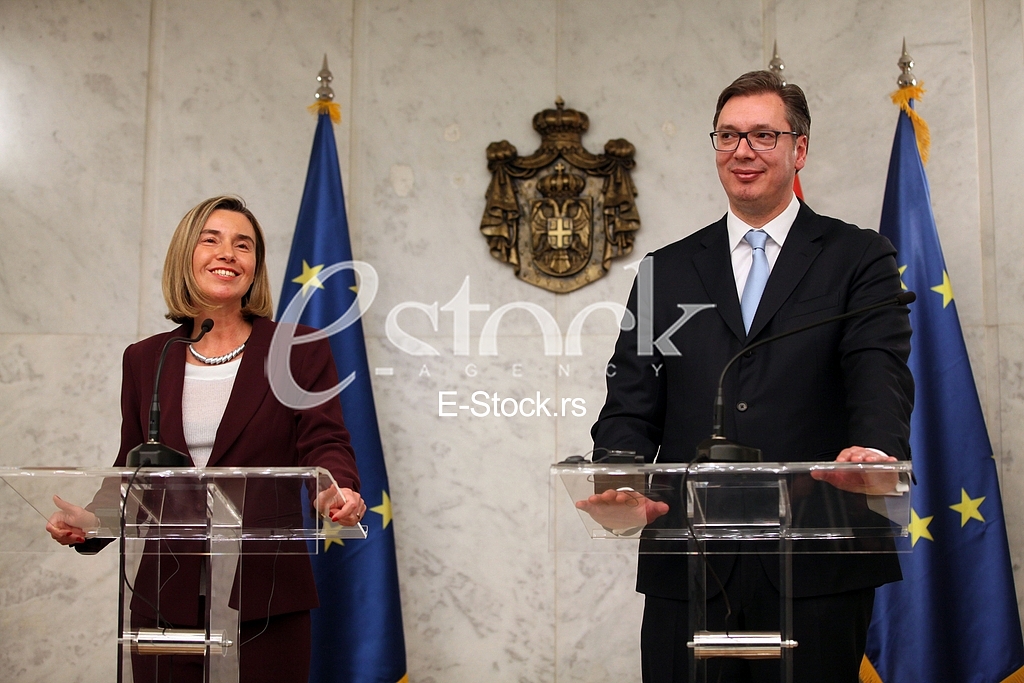 The head of European diplomacy Federica Mogherini at a special session of the Serbian Parliament was welcomed by tepid applause of deputies, in contrast to the strong applauding the Prime Minister Aleksandar Vucic, and her speech was followed by cont