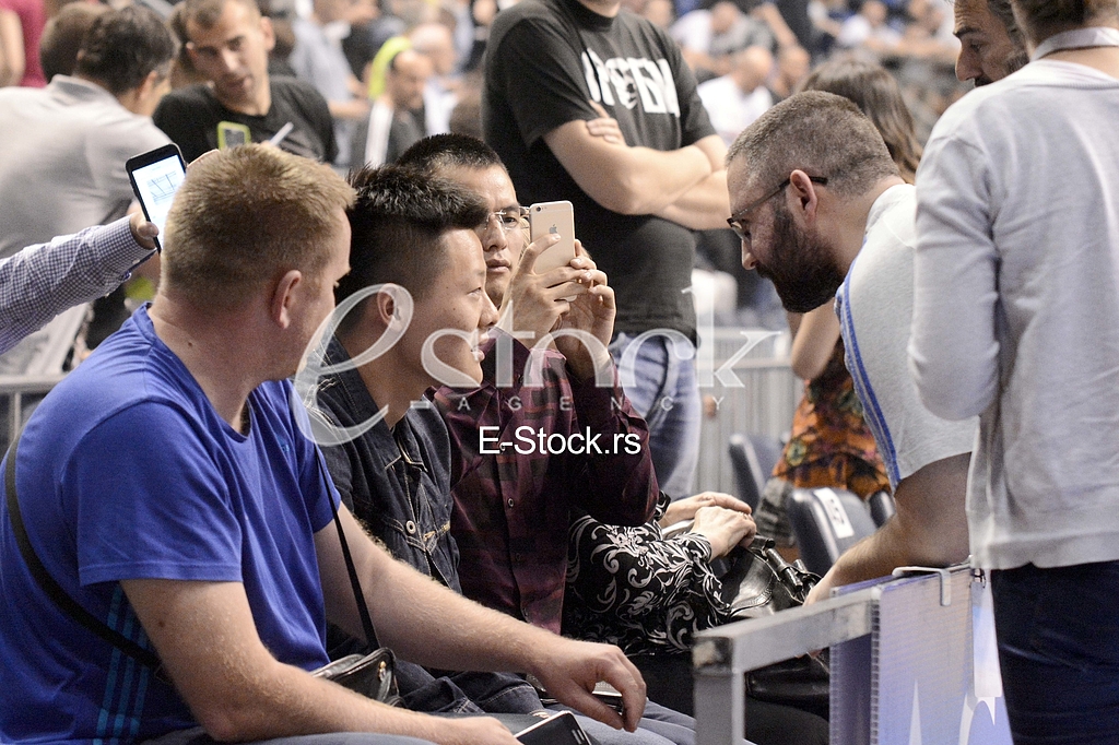  Partizan-Red Star, basketball derby game.