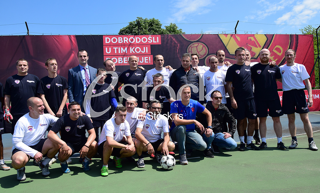 press conference at the restaurant Novak, The extension of cooperation between Eurobank Serbia and Manchester United FC, Nemanja Vidic
