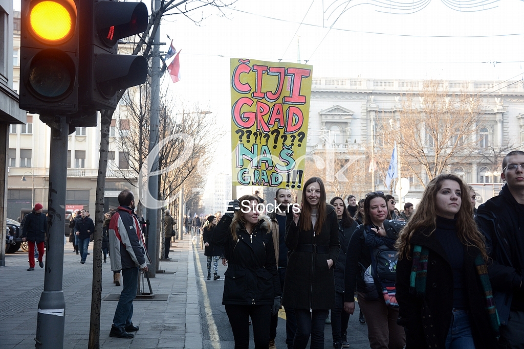 Protest ''Do not give Belgrade''

