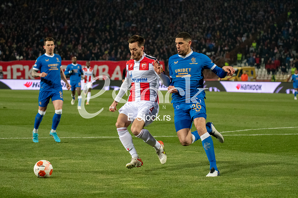 Fudbal: 1/8 finala Lige Evrope, Crvena zvezda - Glazgov Rendžers