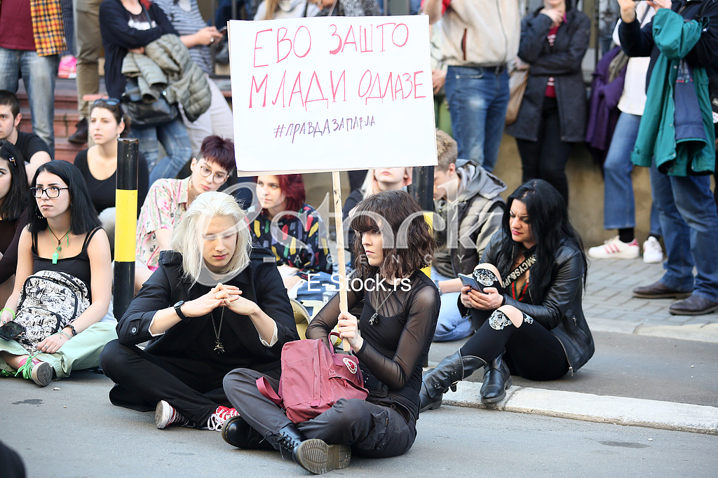 Protest ucenika Filoloske gimnazije