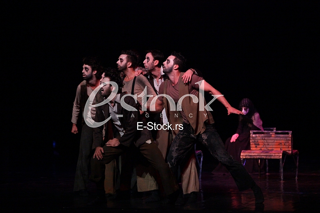 Ballet Who's singing there.ballet to the music by Vojislav Voki Kostic, DEDICATED TO THE ACTOR Dragan Nikolic.National Theatre.