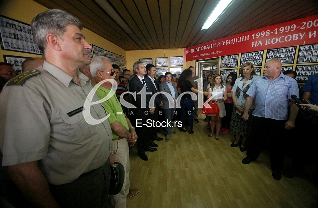 the opening of a memorial room Kosmet victims