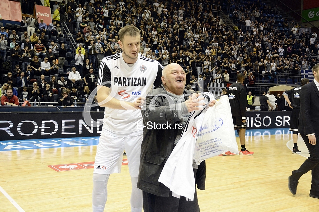 Partizan-Paok, (78:82), basketball game, FIBA league.