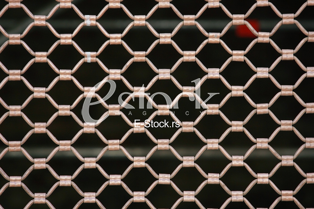 metallic security net with black background