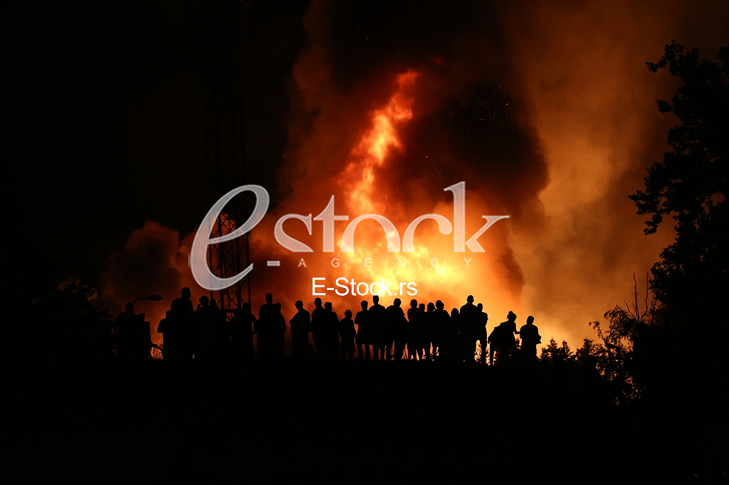 Fire in Zemun