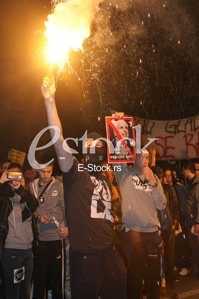 Demonstration for the Presidential elections Aleksandar Vucic
