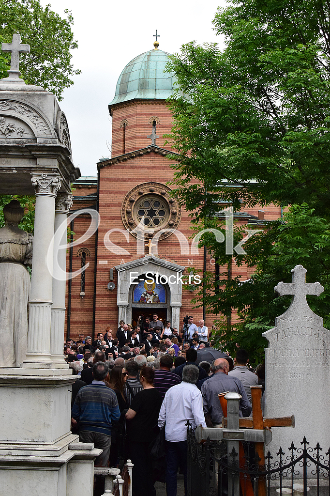 Sreten Karic funeral at New cemetery in Belgrade
