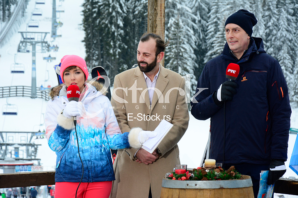 Live  TV show Sarenica with Ana Babic and Slobodan Sarenac, RTS TV station