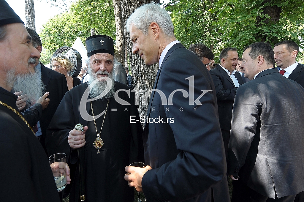 Patrijarh srpski gospodin Irinej i Boris Tadic