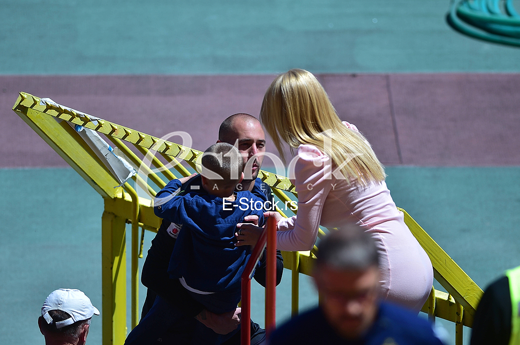 Milan Borjan, Snezana Filipovic Borjan, dete, Crvena zvezda-Graficar