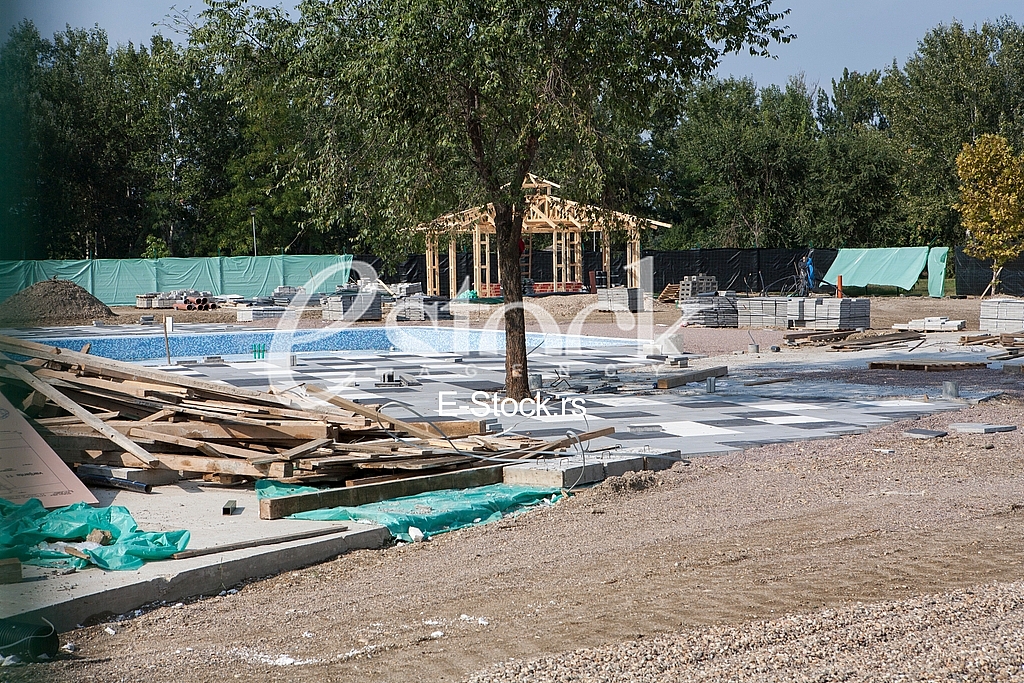 Aqua park construction site, Ada Ciganlija