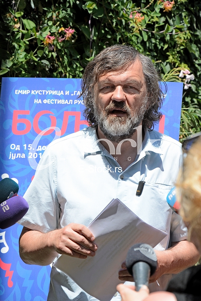  Emir Kusturica, Press conference about fourth music festival 