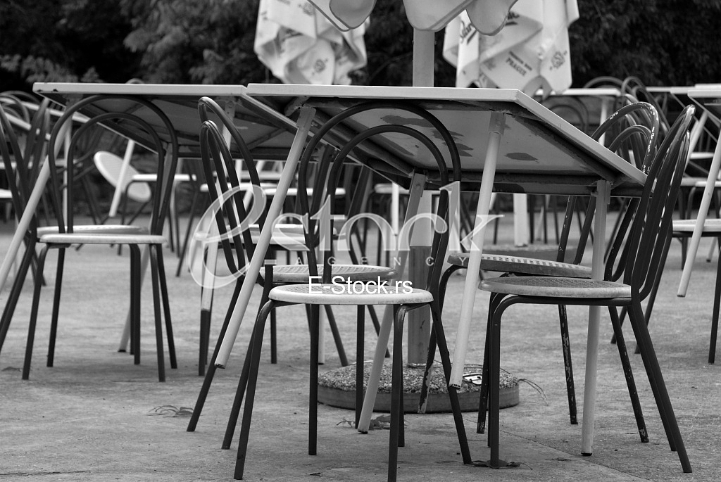 Chair and tables