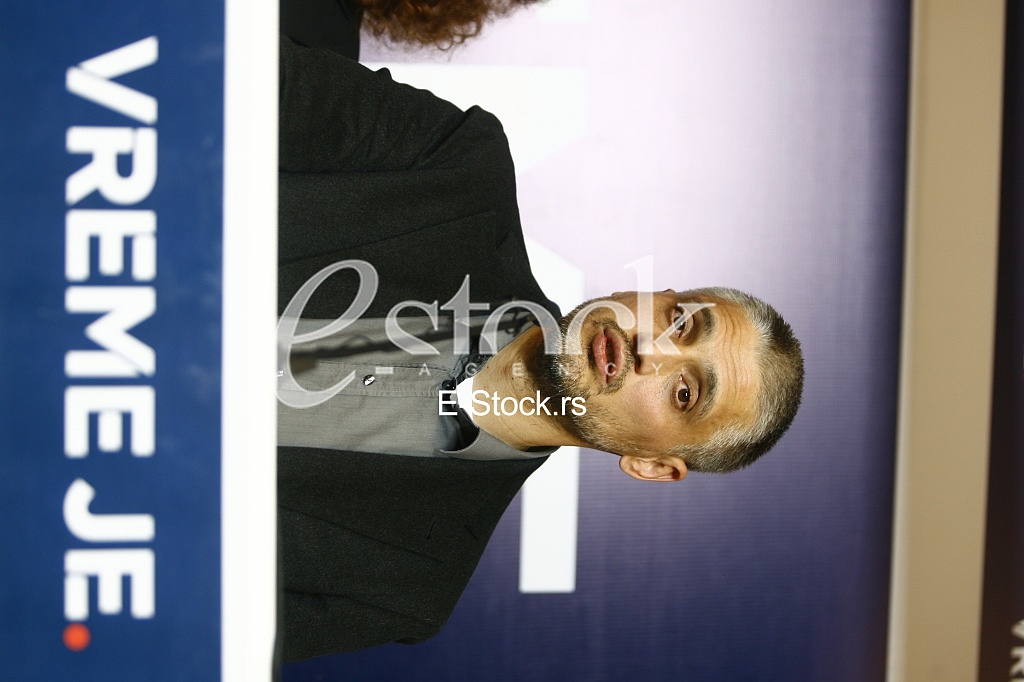 Cedomir Jovanovic speaks to the press