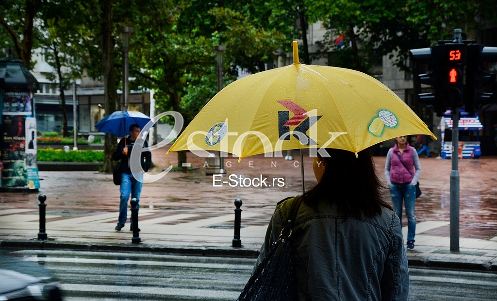 Rain in Belgrade, bad weather