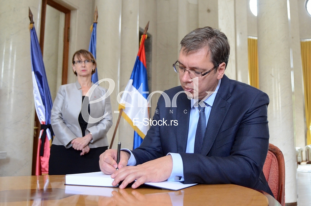 A book of condolences at the Embassy of Republic of France