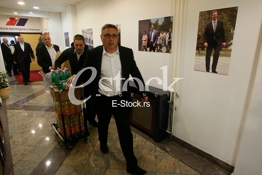 Election night in Serbia 2016 SNS
