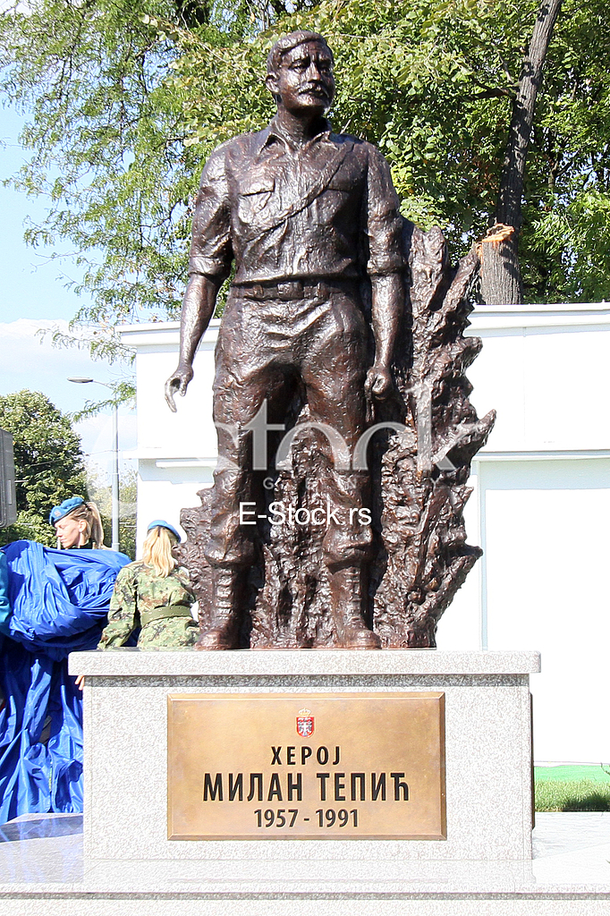 The monument to Major Milan Tepic
