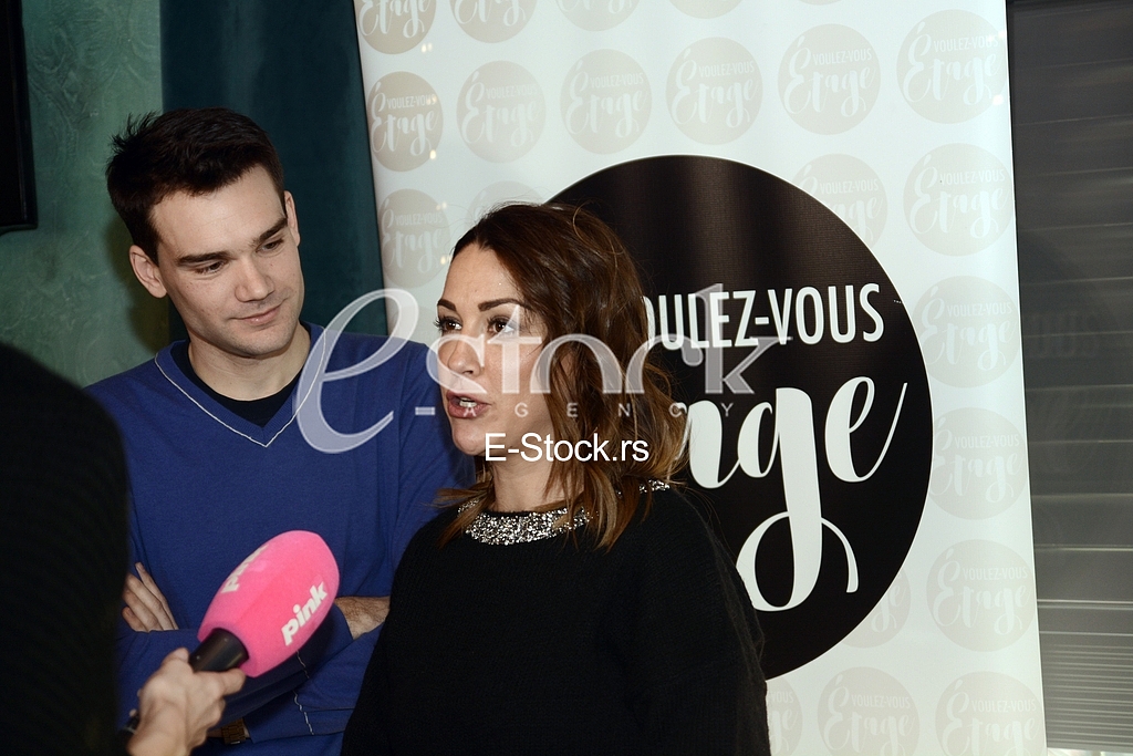 Actors Marijana Micic and Boki Peric