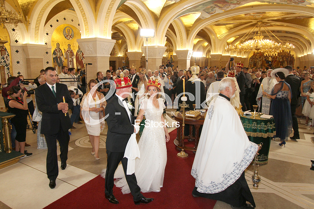 Vencanje Karic, Nebojsa Karic i Ksenija Luhnova,  Nadezda Karic i Dejan Lazarevic, Danica Karic i Nikola Stojilkovic
